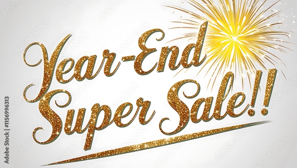 Fototapeta premium End of year promotion banner