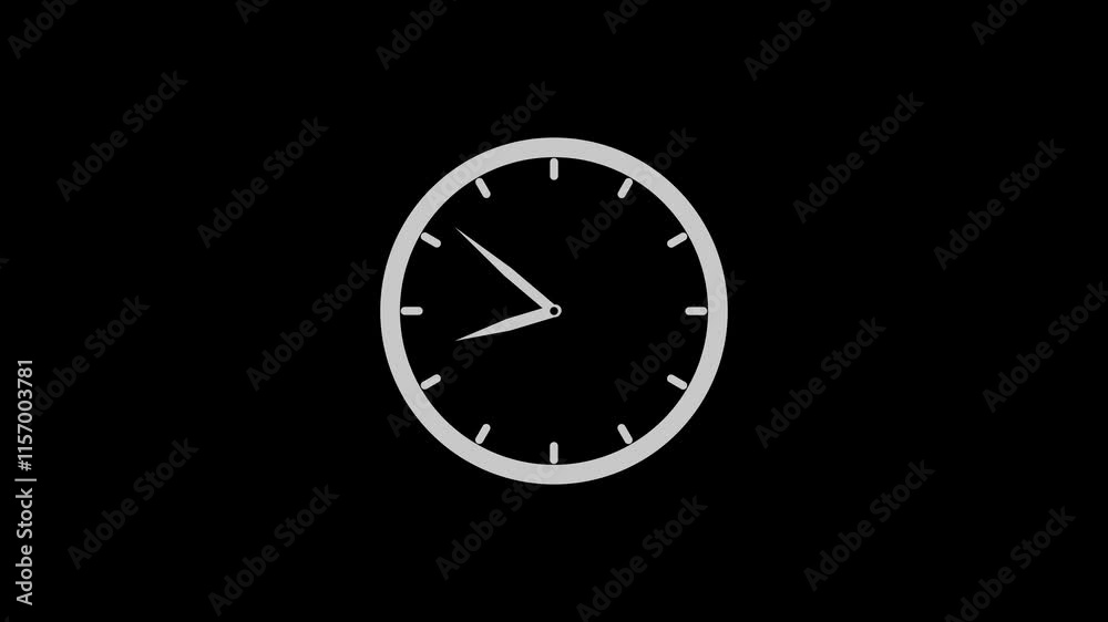 Clock Counting Down 24 Hour Day Fast Speed.Clock Face Close Up in Time Lapse on black background Clock Counting Down 24 Hour Day Fast Speed.Clock Face Close Up in Time Lapse on black background