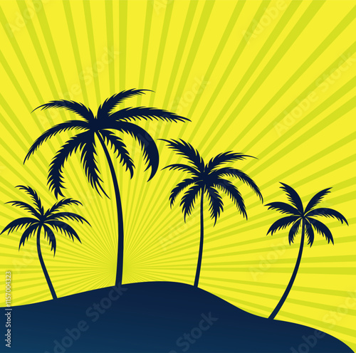 Summer T shirt Design, Vector