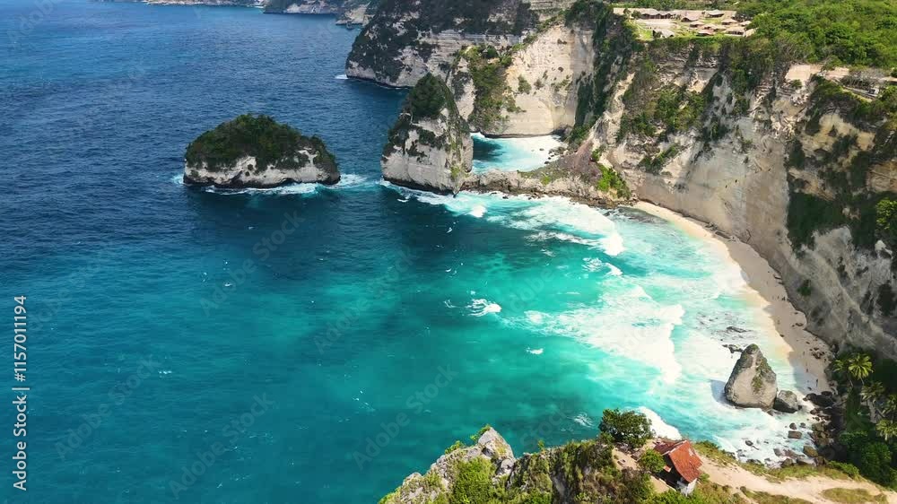 Aerial view of Diamond Beach on Nusa Penida Island, Indonesia Aerial view of Diamond Beach on Nusa Penida Island, Indonesia