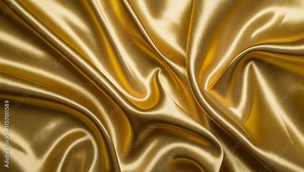 Fototapeta premium Abstract gold silk texture background.