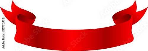 Red Ribbon Banner PNG Transparent
