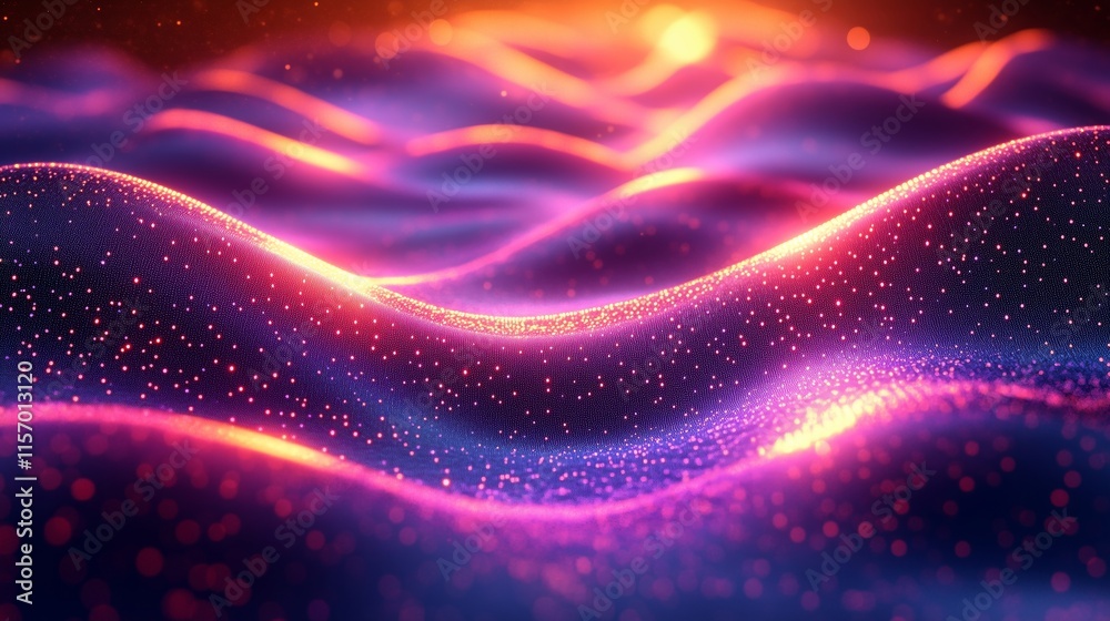 A Dreamlike Visualization of Vibrant Waves in Soft Light Effects A Dreamlike Visualization of Vibrant Waves in Soft Light Effects
