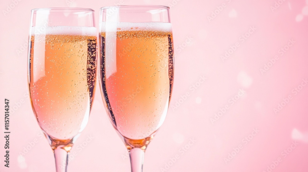 Celebratory glasses of sparkling wine. Celebratory glasses of sparkling wine.