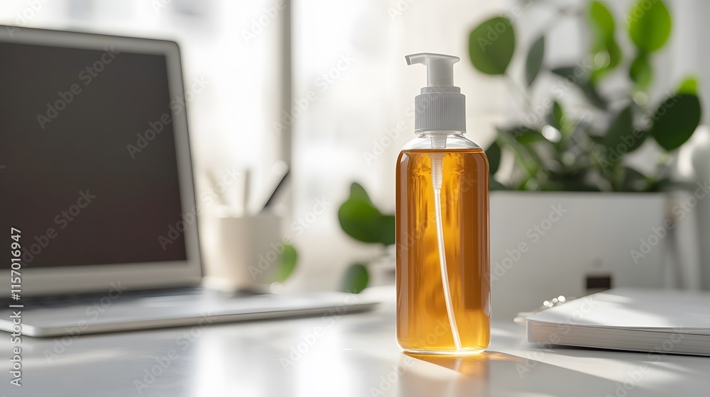 Natural skin care routine home office product photography bright environment close-up wellness concepts for healthy living Natural skin care routine home office product photography bright environment close-up wellness concepts for healthy living
