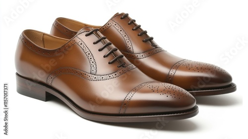 Classic Brown Brogue Dress Shoes for Men and Women Elegant Stylish Footwear for Formal Occasions