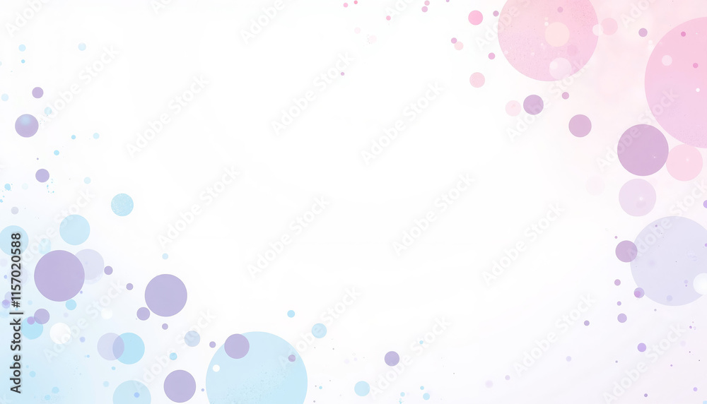 Gradient pastel bubbles on a white background
Gradient pastel bubbles on a white background