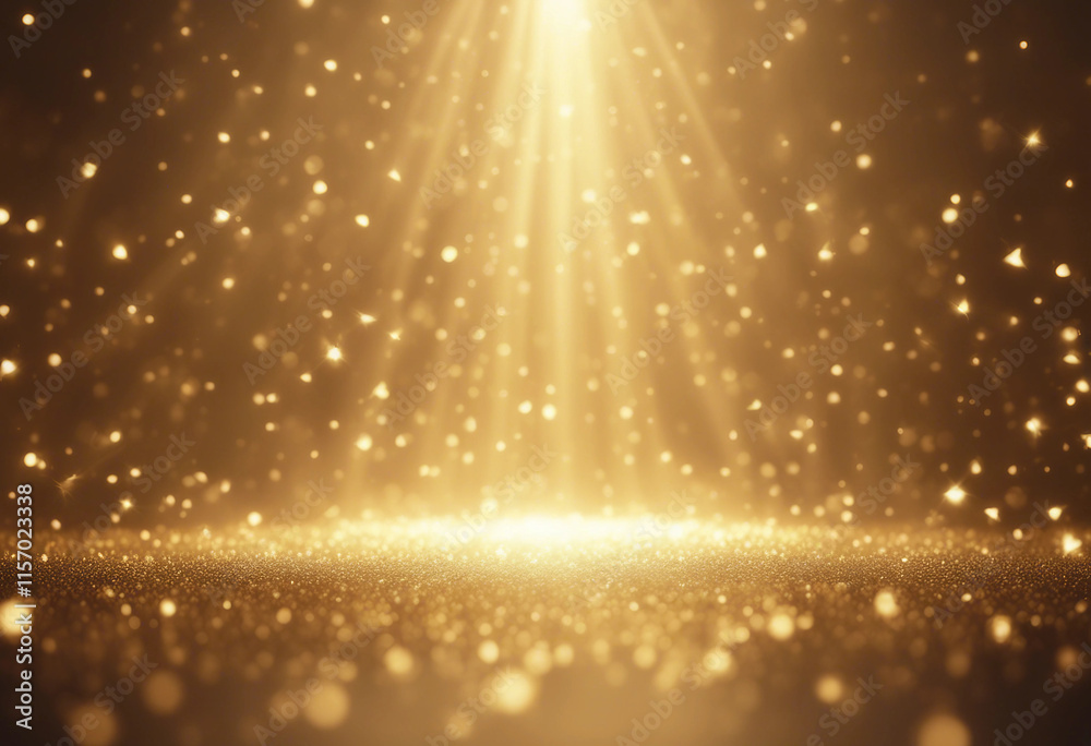 Gold lights rays scene background Golden light award stage with rays and sparks Gold lights rays scene background Golden light award stage with rays and sparks