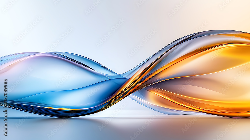 Fototapeta premium Fluid dynamics artistry abstract digital artwork contemporary gallery creative environment aesthetic viewpoint visual harmony