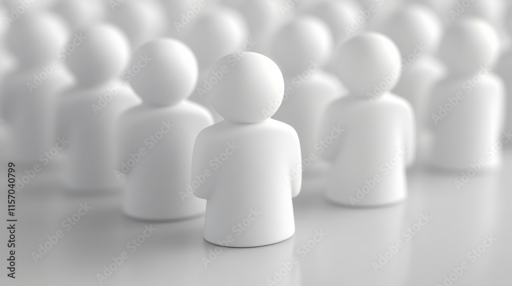 Minimalistic figures in a crowd setting. Minimalistic figures in a crowd setting.