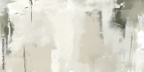Abstract art, grayscale painting, neutral tones, brushstrokes, texture, background.