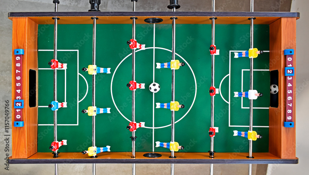 Table football game in Rio de Janeiro, Brazil