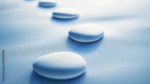 Serene stones on smooth surface for relaxation.