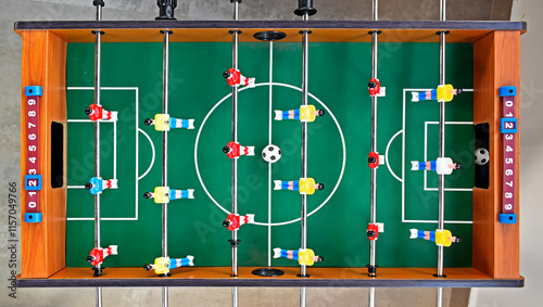 Obraz na płótnie Table football game in Rio de Janeiro, Brazil w salonie