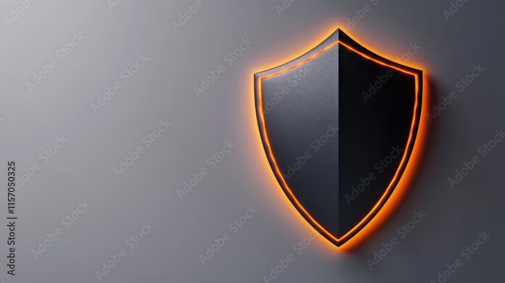 Glowing Shield Surrounded by Energy Barrier Glowing Shield Surrounded by Energy Barrier