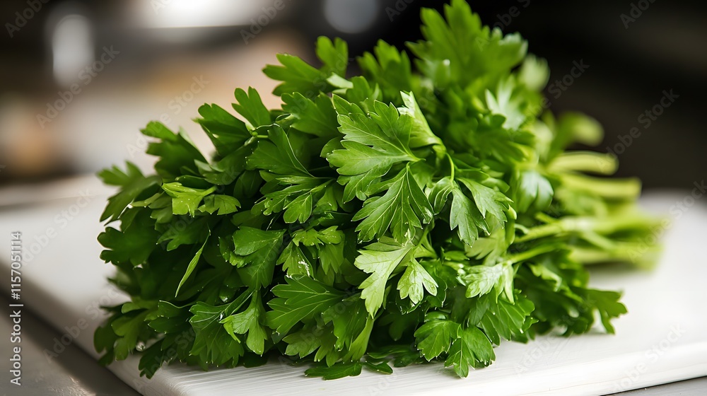 Fresh parsley harvest culinary kitchen herb bundle natural environment close-up flavorful ingredient for recipes Fresh parsley harvest culinary kitchen herb bundle natural environment close-up flavorful ingredient for recipes
