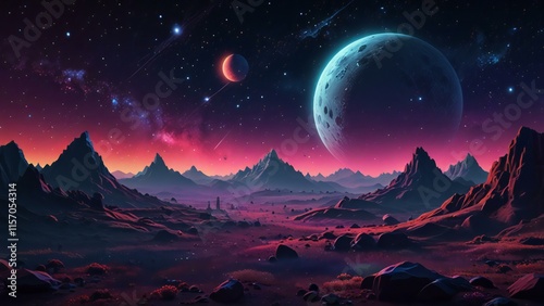 sunrise in the mountains