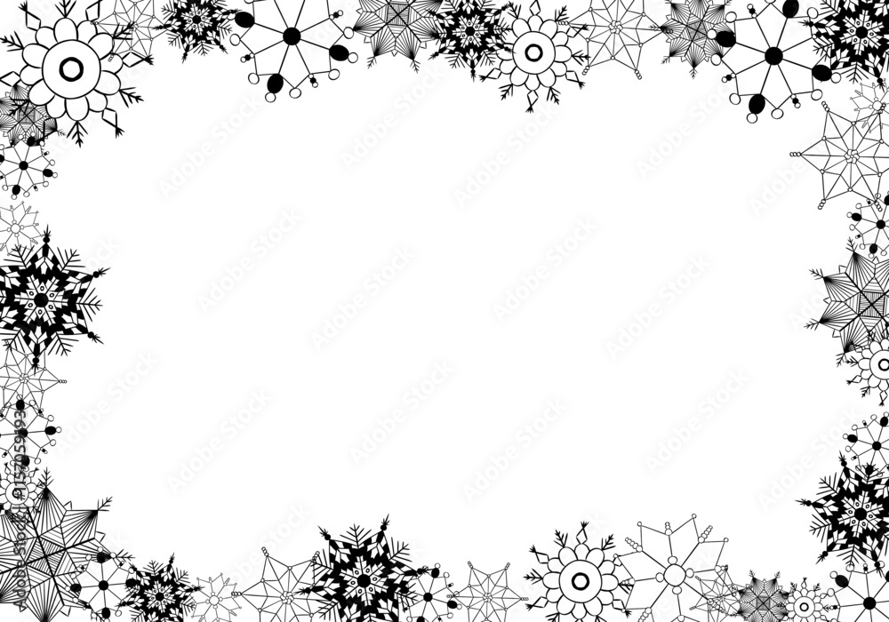 Rectangle vector Frame with snowflakes. Graphic line on transparent background. Perfect for decorating social networks, photos and text. Christmas frame. Rectangle vector Frame with snowflakes. Graphic line on transparent background. Perfect for decorating social networks, photos and text. Christmas frame.