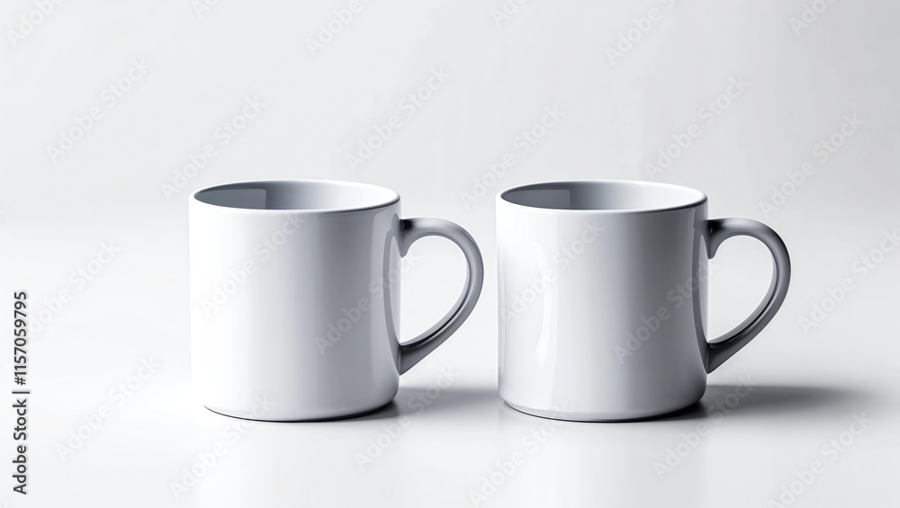 Obraz premium Mug Mock-Up - Two Mugs