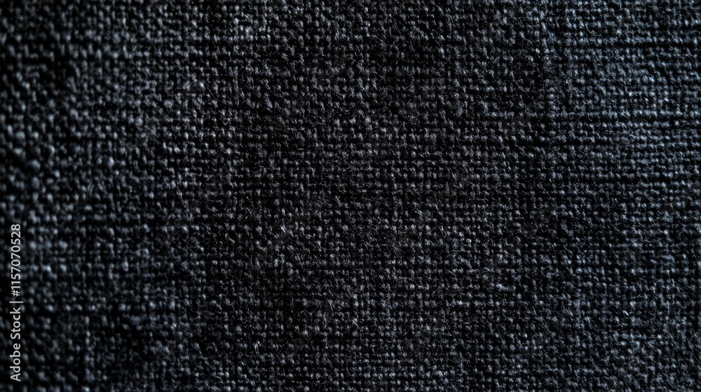 Black abstract background. Texture of natural cotton fabric. Black banner with copy space. Black abstract background. Texture of natural cotton fabric. Black banner with copy space.