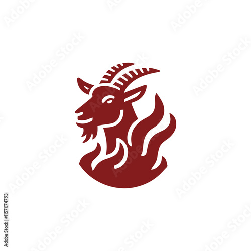 Fire goat logo