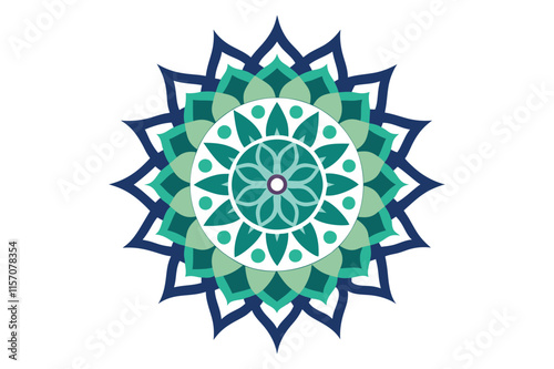 Indian colorful mandala pattern vector illustration
