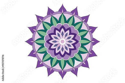 Indian colorful mandala pattern vector illustration