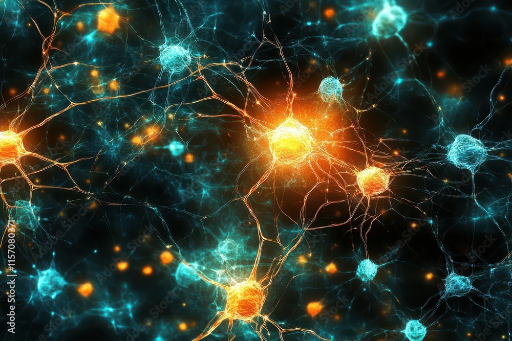 AI neural network analyzing massive datasets with glowing visualizations, data analysis and management AI neural network analyzing massive datasets with glowing visualizations, data analysis and management