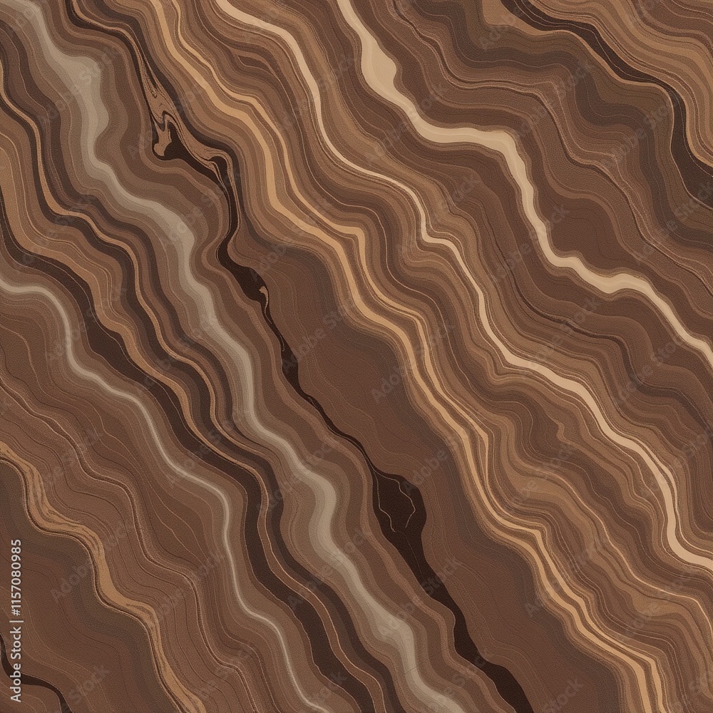 Abstract brown wavy patterns with flowing lines Abstract brown wavy patterns with flowing lines