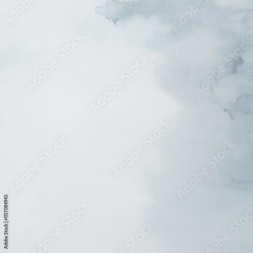 white clouds in the sky, blue sky and clouds, A sheet of white watercolor paper texture as background	
