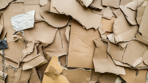 background of cardboard boxes, crumpled paper background