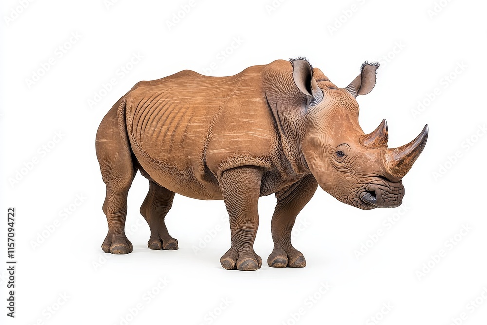 A White-background Rhino Set Against a White Background, Suitable for Safari and Animal-Themed Projects, Showcasing a High-Quality Upscale Design. A White-background Rhino Set Against a White Background, Suitable for Safari and Animal-Themed Projects, Showcasing a High-Quality Upscale Design.