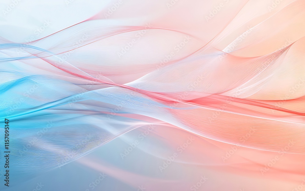 Abstract pastel wave background with soft blue and peach colors. Abstract pastel wave background with soft blue and peach colors.