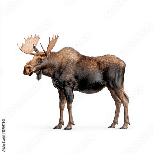 Wallpaper Mural With its majestic presence and impressive antlers, a moose in its natural habitat is ideal for nature enthusiasts and wildlife conservation initiatives. Torontodigital.ca