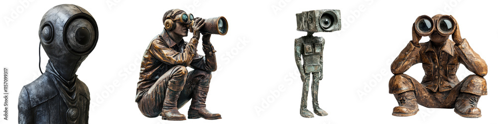 Futuristic cyborg figure exploring an unknown and mysterious environment showcasing innovative technology design and the concept of intelligence and futuristic discoveries Futuristic cyborg figure exploring an unknown and mysterious environment showcasing innovative technology design and the concept of intelligence and futuristic discoveries