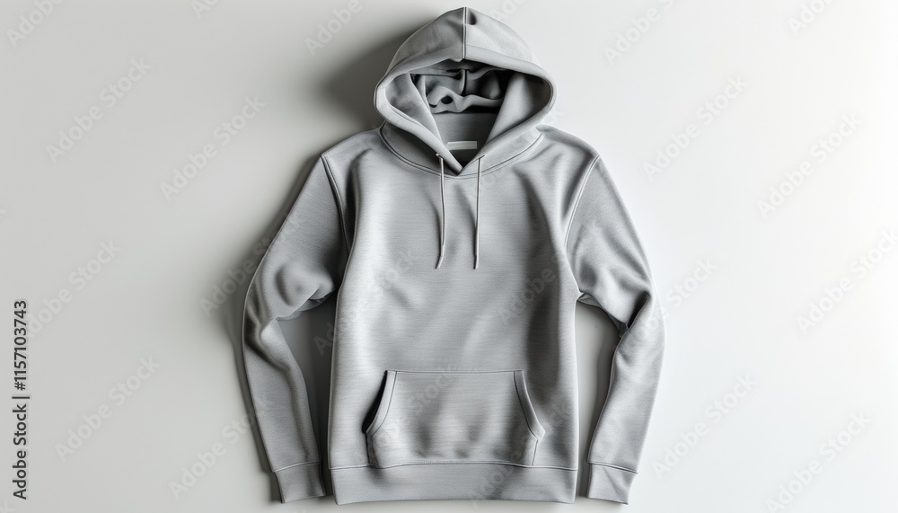 Light gray hoodie apparel mockup with copy space Light gray hoodie apparel mockup with copy space