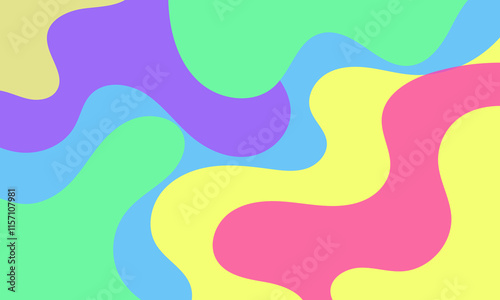 collection Colorful liquid and fluid background for summer,waves summer background.