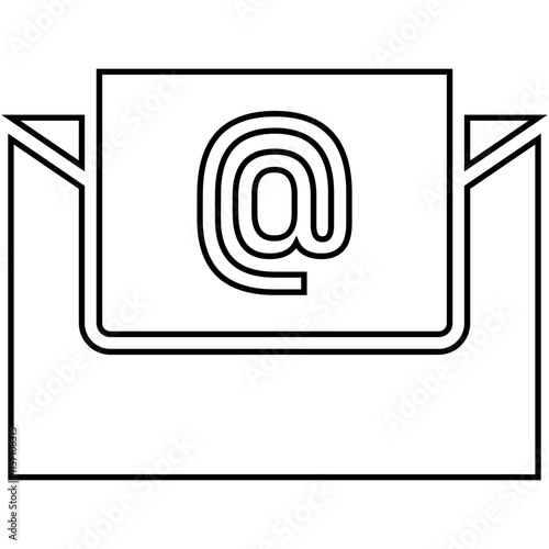 Contact, email marketing, mail icon