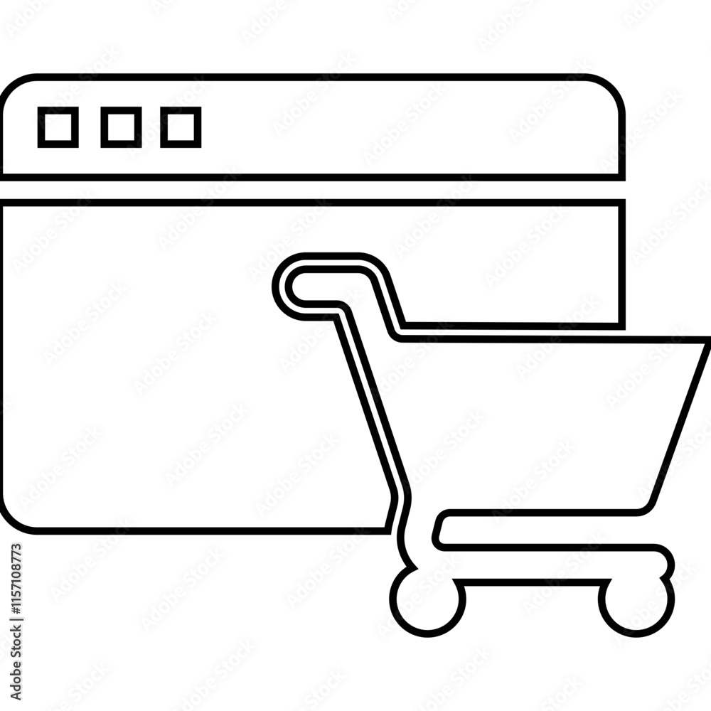 Shopping cart, ecommerce, web store icon Shopping cart, ecommerce, web store icon
