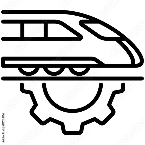 High Speed Train Icon