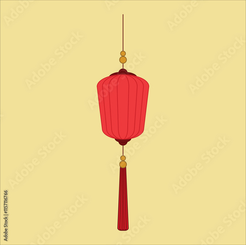 This vector illustration features a beautifully designed lantern, traditionally used in festive and cultural celebrations. Eps 10.