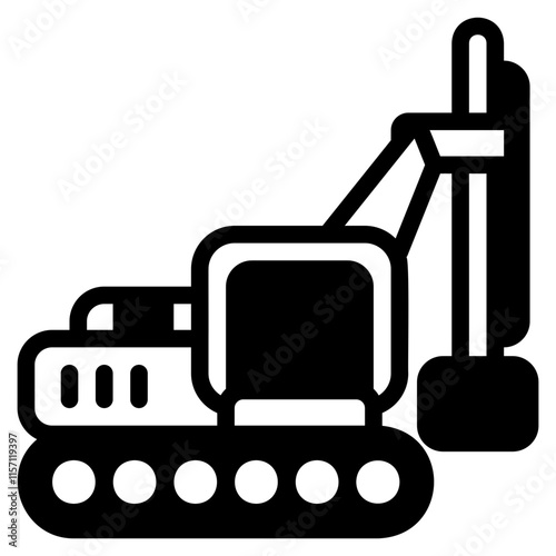 Rotary drilling rig icon