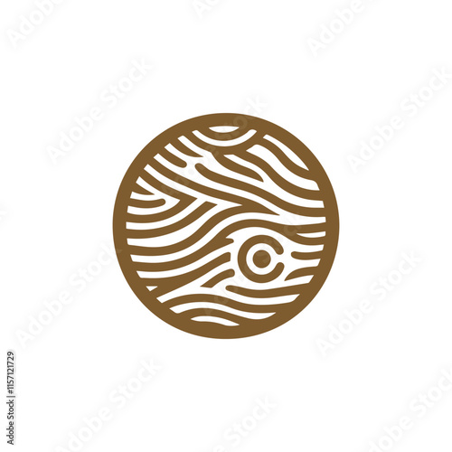 Pattern wood logo