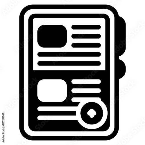 Mobile news icon