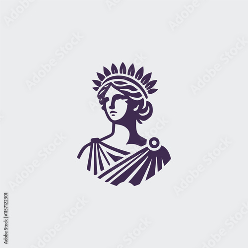 Roman goddess logo