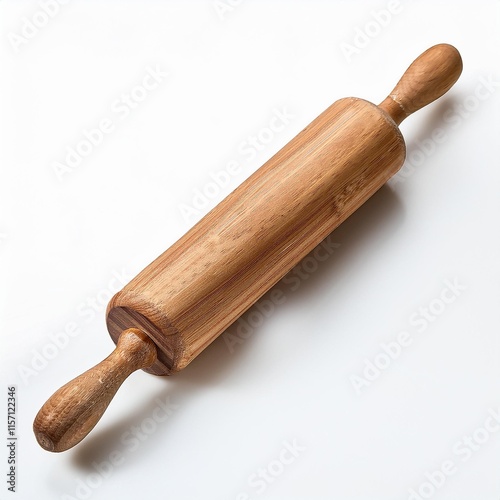 rolling pin isolated on white