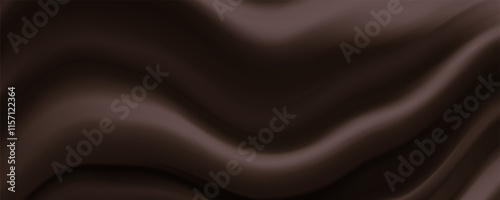 Abstract gold or brown background. gold silk satin texture background. Beautiful soft folds on the fabric. 