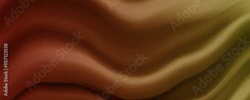 Abstract gold or brown background. gold silk satin texture background. Beautiful soft folds on the fabric. 
