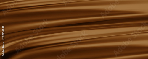 Abstract gold or brown background. gold silk satin texture background. Beautiful soft folds on the fabric. 