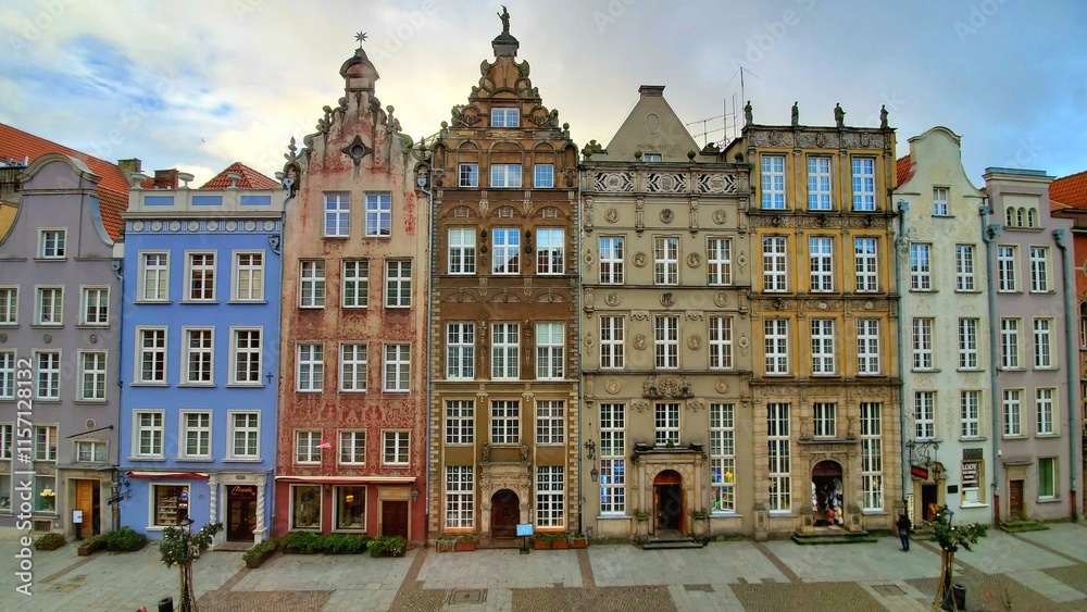 Fototapeta premium Gdansk, Poland Street